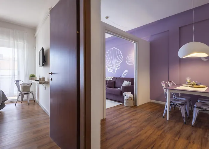 Conchiglia Design Vista Mare/spiaggia+parking Apartamento *