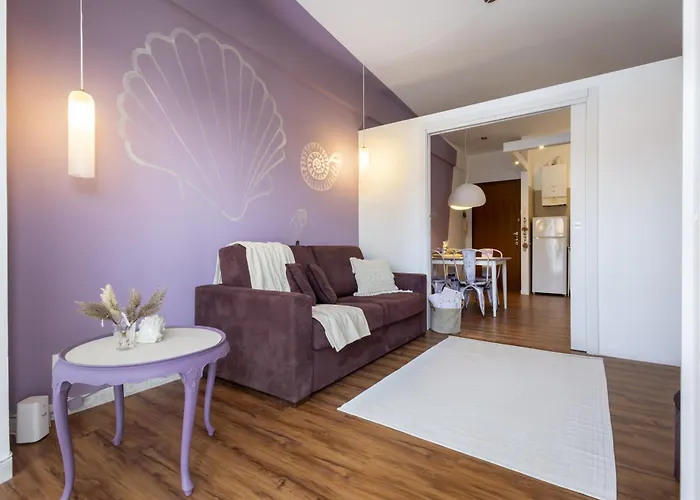 Conchiglia Design Vista Mare/spiaggia+parking Apartamento